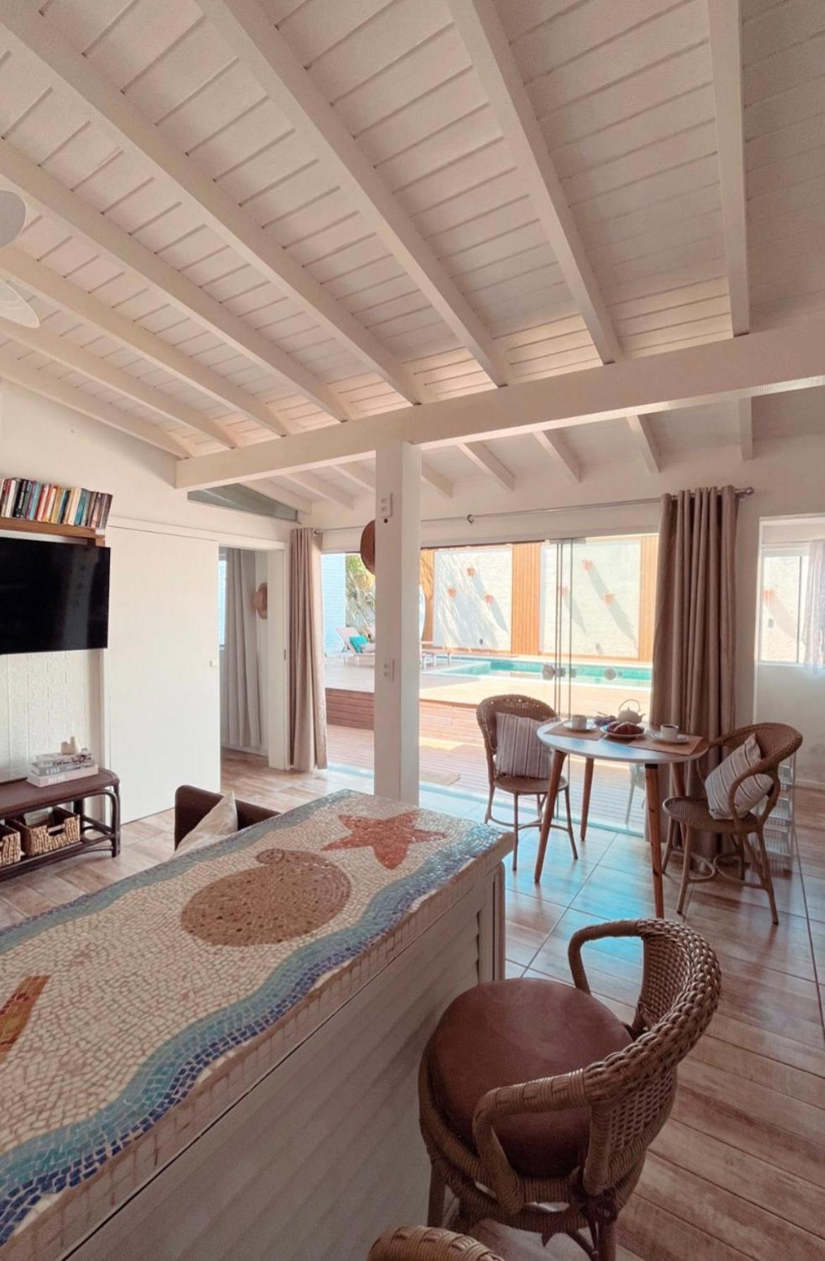 Casa Com Piscina Em Frente A Praia Do Santinho Флорианополис Экстерьер фото