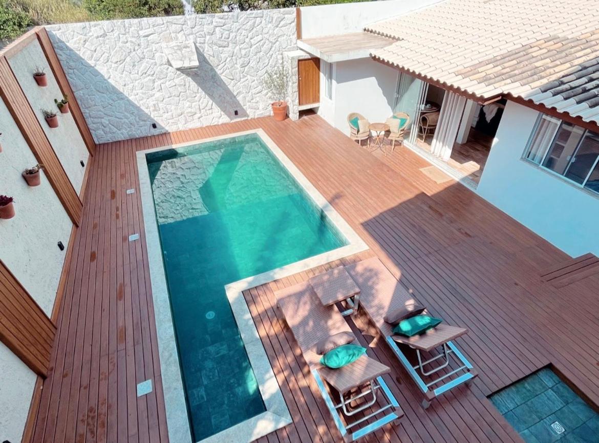 Casa Com Piscina Em Frente A Praia Do Santinho Флорианополис Экстерьер фото